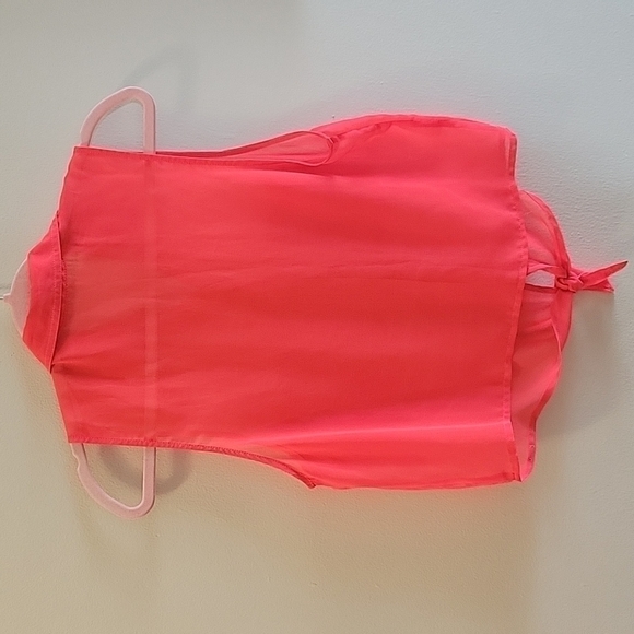 GARAGE Sleeveless Sheer Shirt S - Picture 2 of 4